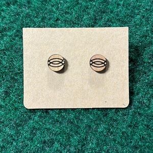Simple boho wooden stud